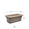 Floreira Terra Plástica Taupe 60X33cm Floreira Terra Plástica Taupe 60X33cm
