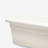Floreira Terra Plástica Branco 80X33cm Floreira Terra Plástica Branco 80X33cm