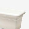 Floreira Terra Plástica Branco 100X44cm Floreira Terra Plástica Branco 100X44cm