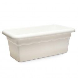 Floreira Terra Plástica Branco 100X44cm Floreira Terra Plástica Branco 100X44cm