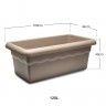 Floreira Terra Plástica Taupe 100X44cm Floreira Terra Plástica Taupe 100X44cm