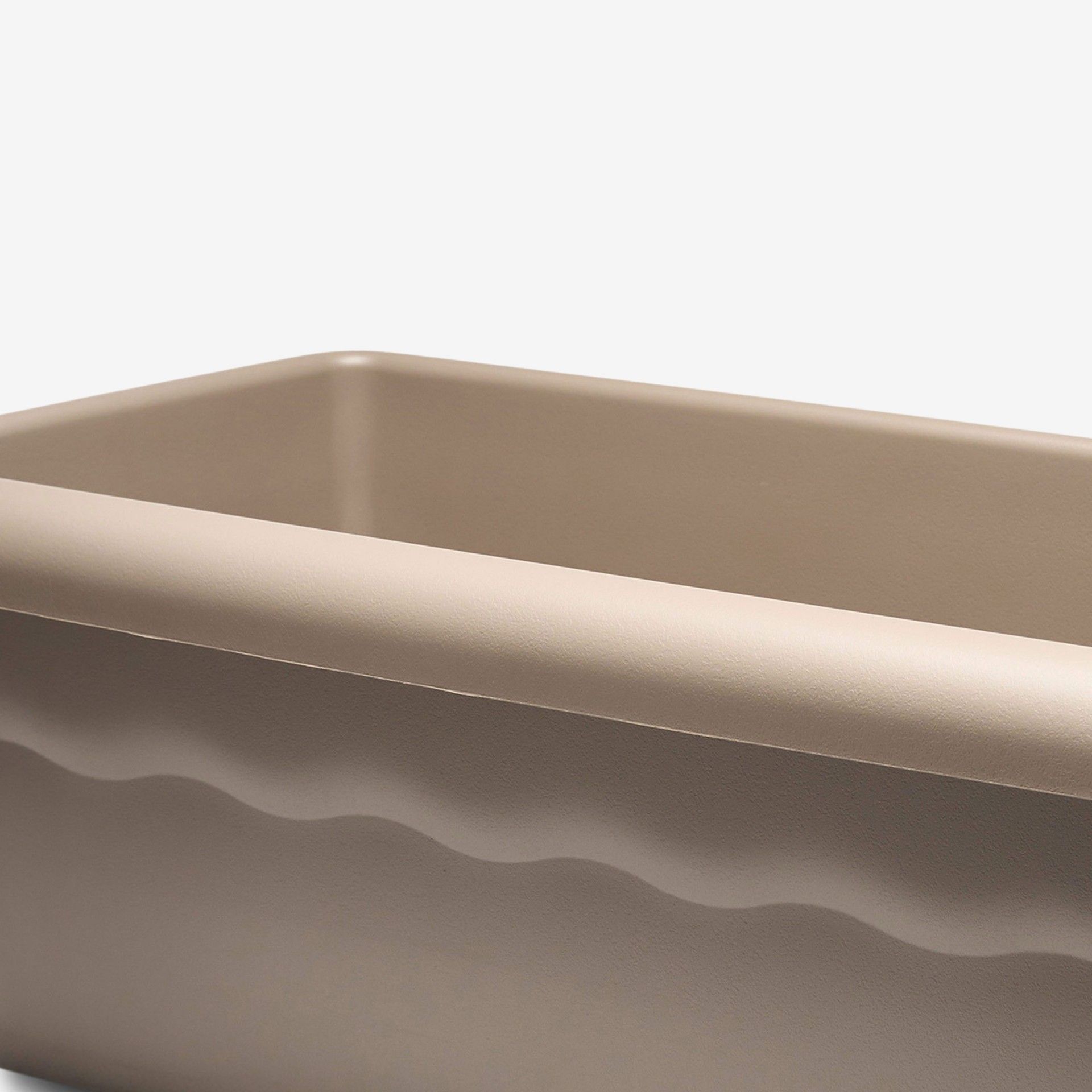 Floreira Terra Plástica Taupe 100X44cm