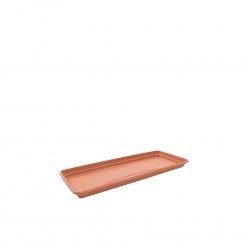 Prato Para Floreira Terra Terracota 47X19cm Prato Para Floreira Terra Terracota 47X19cm