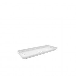 Prato Para Floreira Terra Branco 57X23cm Prato Para Floreira Terra Branco 57X23cm