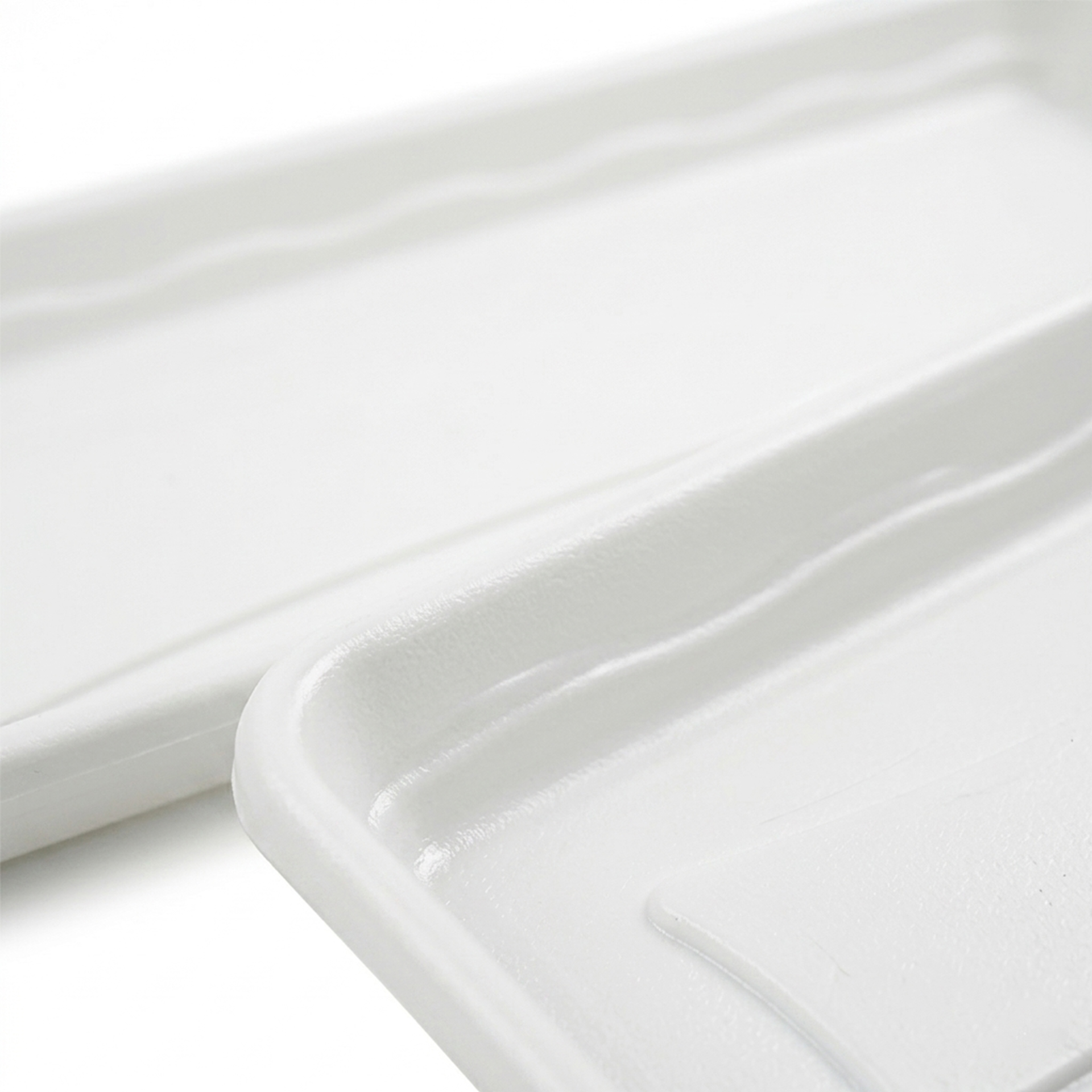 Prato Para FloreiraTerra Branco 77X23cm