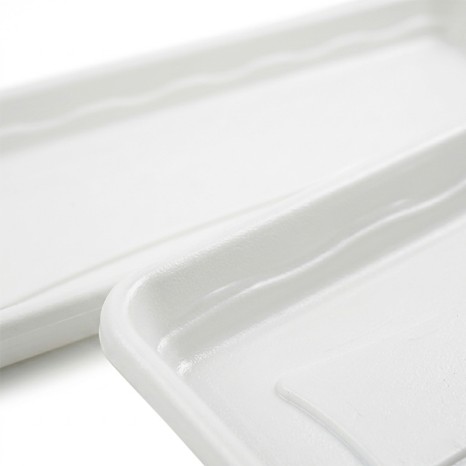 Prato Para Floreira Terra Branco 57X29cm - Image product