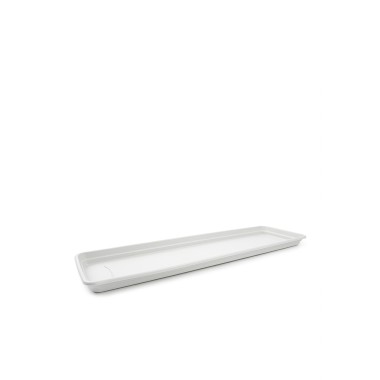 Prato Para Floreira Terra Branco 57X29cm