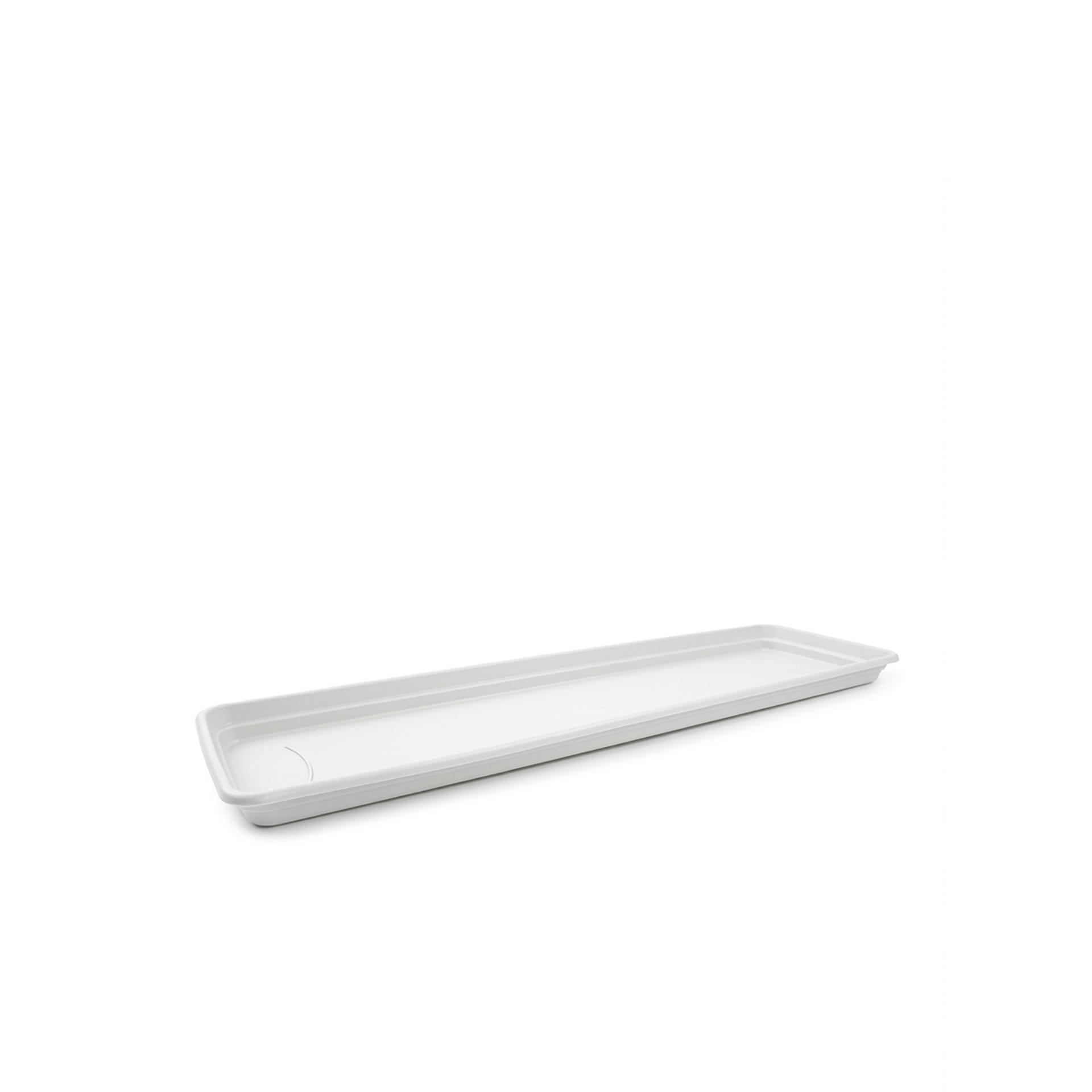 Prato Para FloreiraTerra Branco 77X23cm