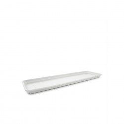 Prato Para FloreiraTerra Branco 77X23cm Prato Para FloreiraTerra Branco 77X23cm