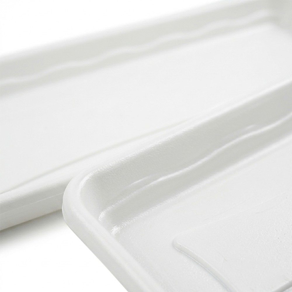 Prato Para Floreira Terra Branco 77X23cm