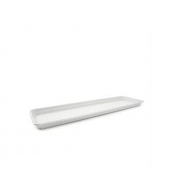 Prato Para Floreira Terra Branco 77X23cm Prato Para Floreira Terra Branco 77X23cm