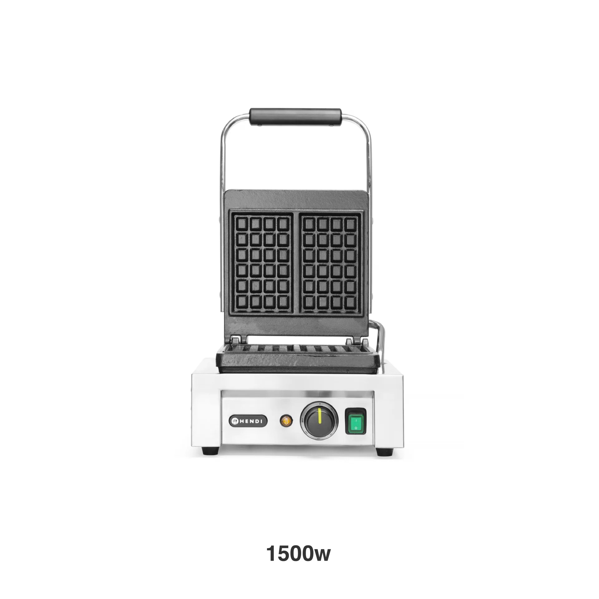 Máquina Waffles Liège Hendi 1500W 33X36X56cm