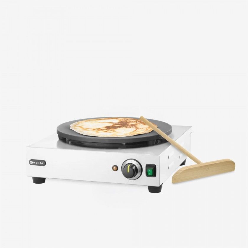 Máquina Crepes Com Espátula Hendi 3000W Máquina Crepes Com Espátula Hendi 3000W