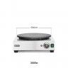 Máquina Crepes Com Espátula Hendi 3000W Máquina Crepes Com Espátula Hendi 3000W