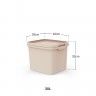 Caixa Arrumos Plástica Quadrado 30L 40X32X32cm Caixa Arrumos Plástica Quadrado 30L 40X32X32cm