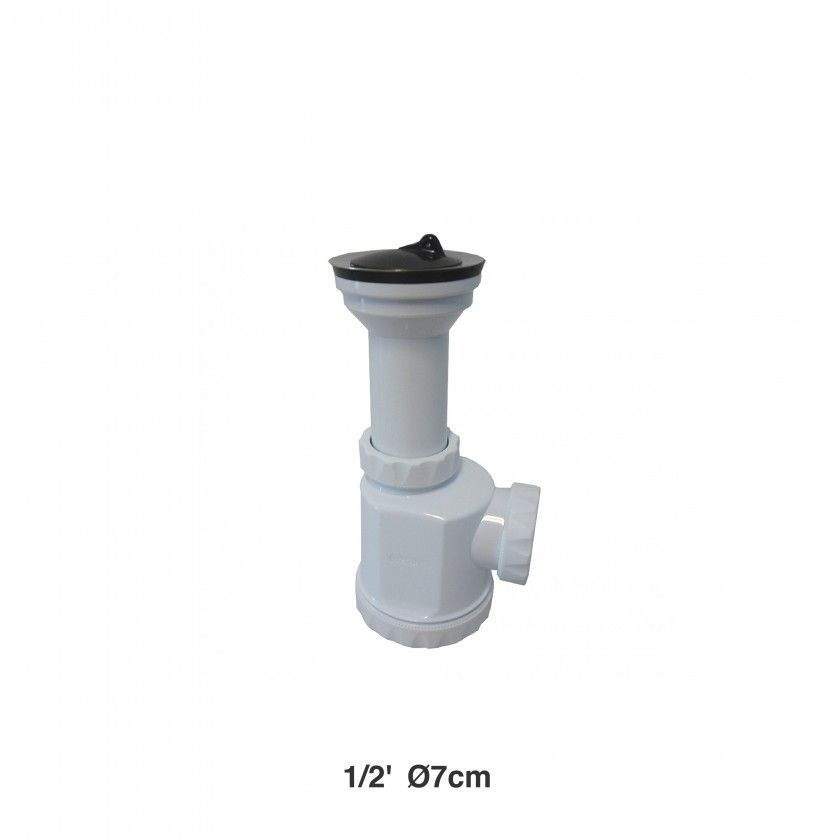 Sifão Simples Com Válvula 1 1/2' 7cm Sifão Simples Com Válvula 1 1/2' 7cm