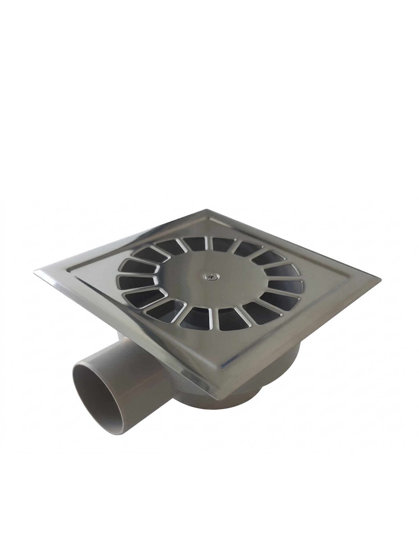 Sumidouro Horizontal Grelha Inox 15X15cm