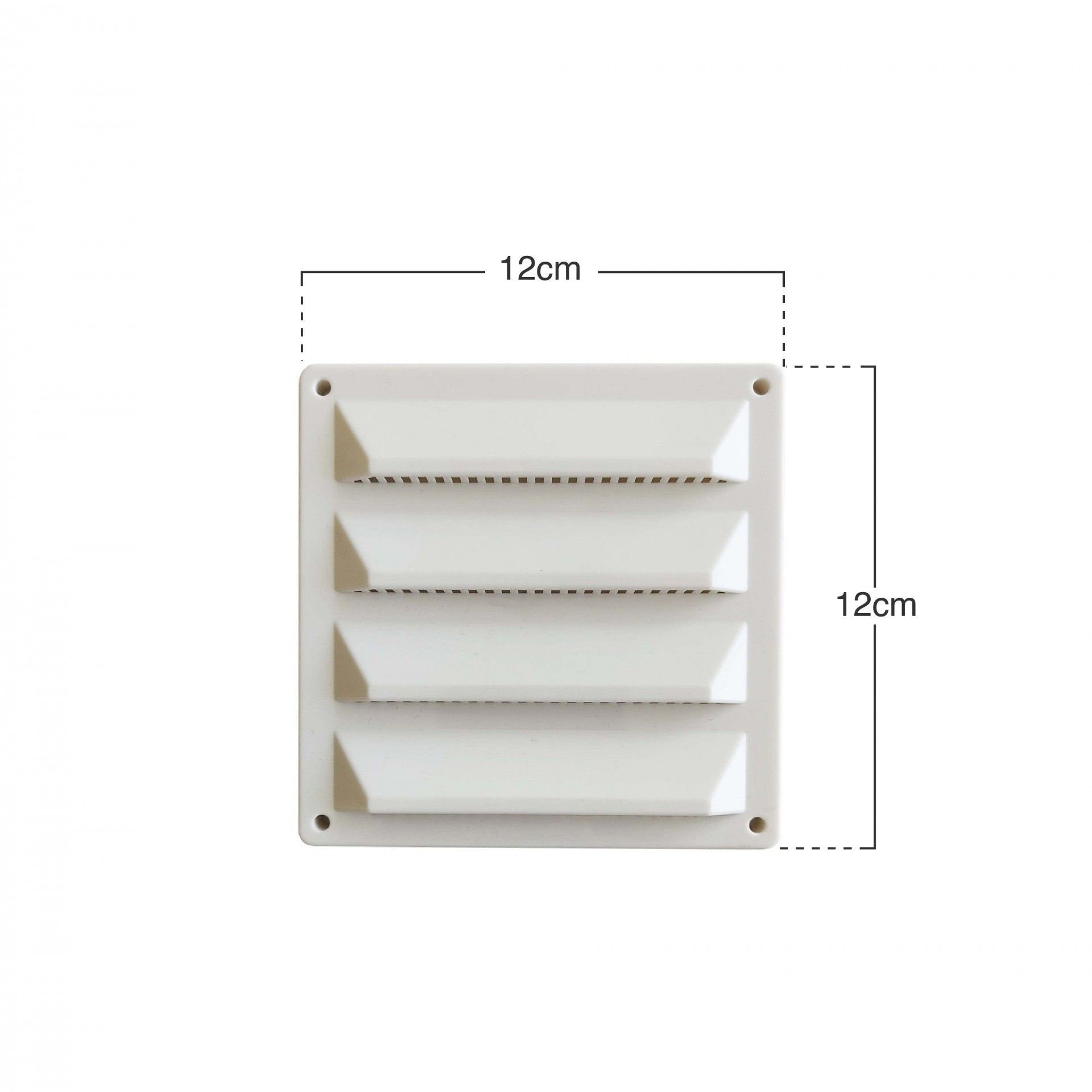 Grelha Ventilação Com Fecho Giratório 12X12cm