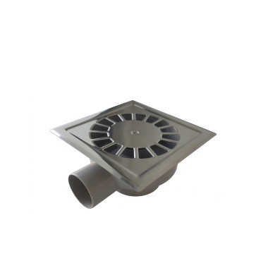 Sumidouro Horizontal Grelha Inox 15X15cm