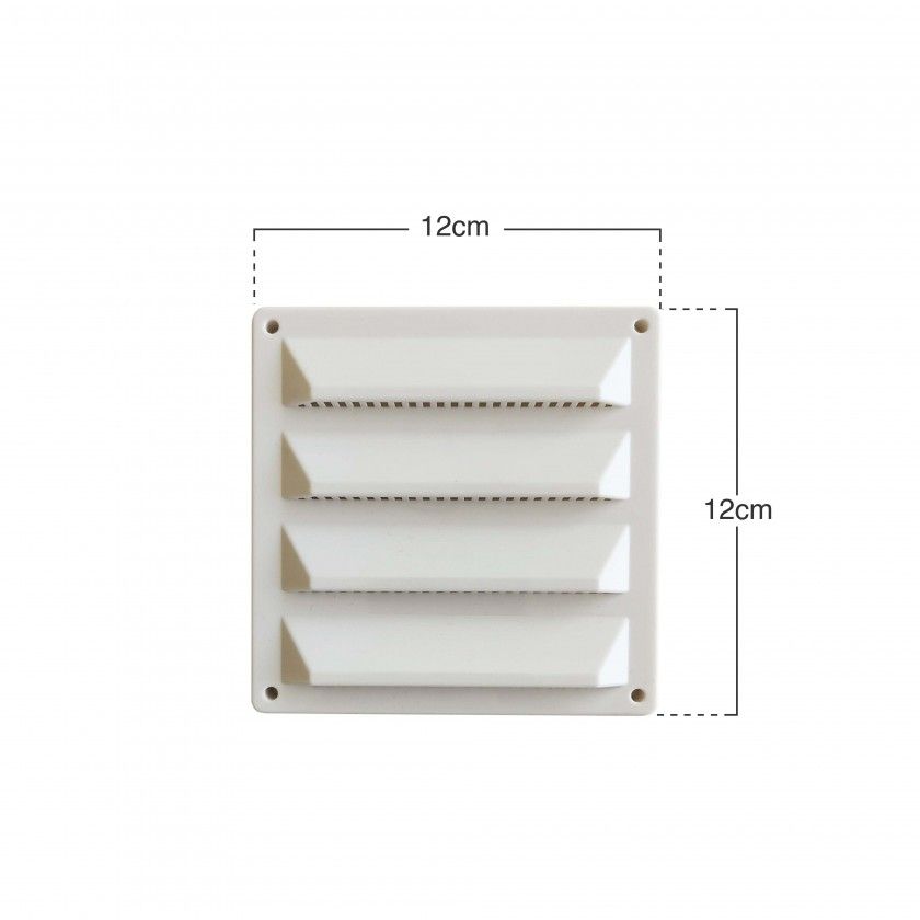 Grelha Ventila��o Com Fecho Girat�rio 12X12cm