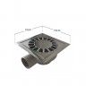Sumidouro Horizontal Grelha Inox 15X15cm Sumidouro Horizontal Grelha Inox 15X15cm