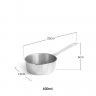 Caçarola Com Cabo Aperitivos Inox 12X22X5cm Caçarola Com Cabo Aperitivos Inox 12X22X5cm