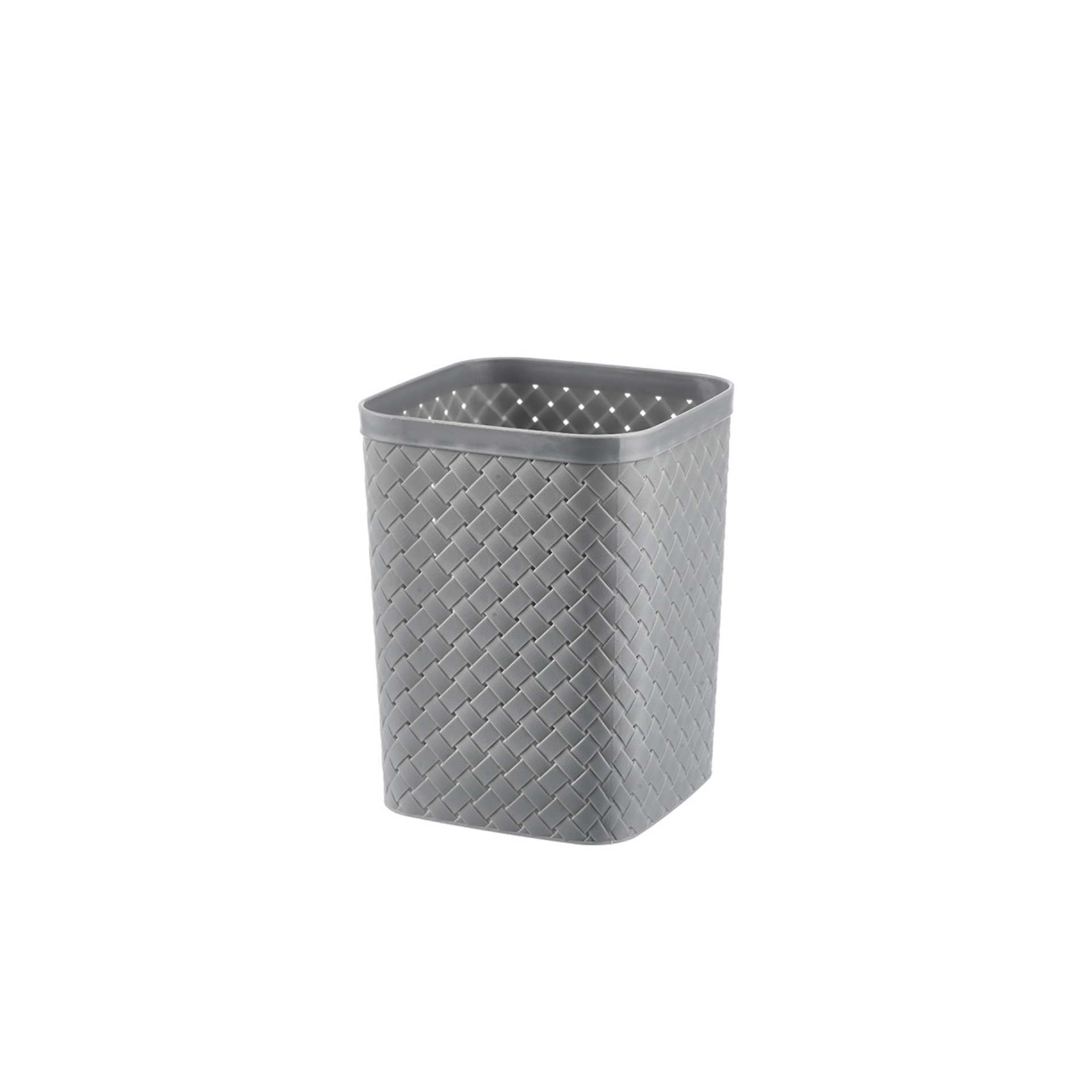 Cesto Papeis Quadrado Cinza 19X20X26cm