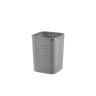 Cesto Papeis Quadrado Cinza 19X20X26cm