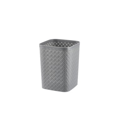 Cesto Papeis Quadrado Cinza 19X20X26cm