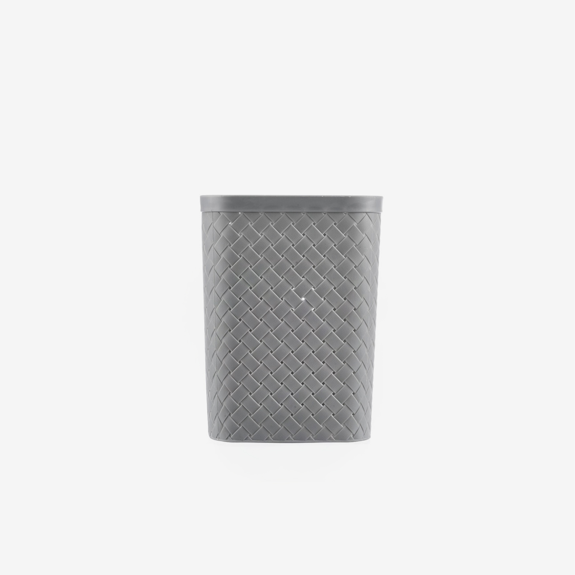 Cesto Papeis Quadrado Cinza 19X20X26cm