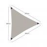Toldo Vela Triangular Taupe 360X360X360cm Toldo Vela Triangular Taupe 360X360X360cm