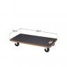 Carro Serviços Com Rodas 58X29cm Carro Serviços Com Rodas 58X29cm