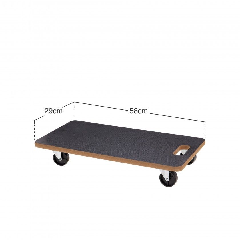 Carro Serviços Com Rodas 58X29cm Carro Serviços Com Rodas 58X29cm