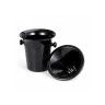 Cuspideira Pvc Preta 4l Cuspideira Pvc Preta 4l