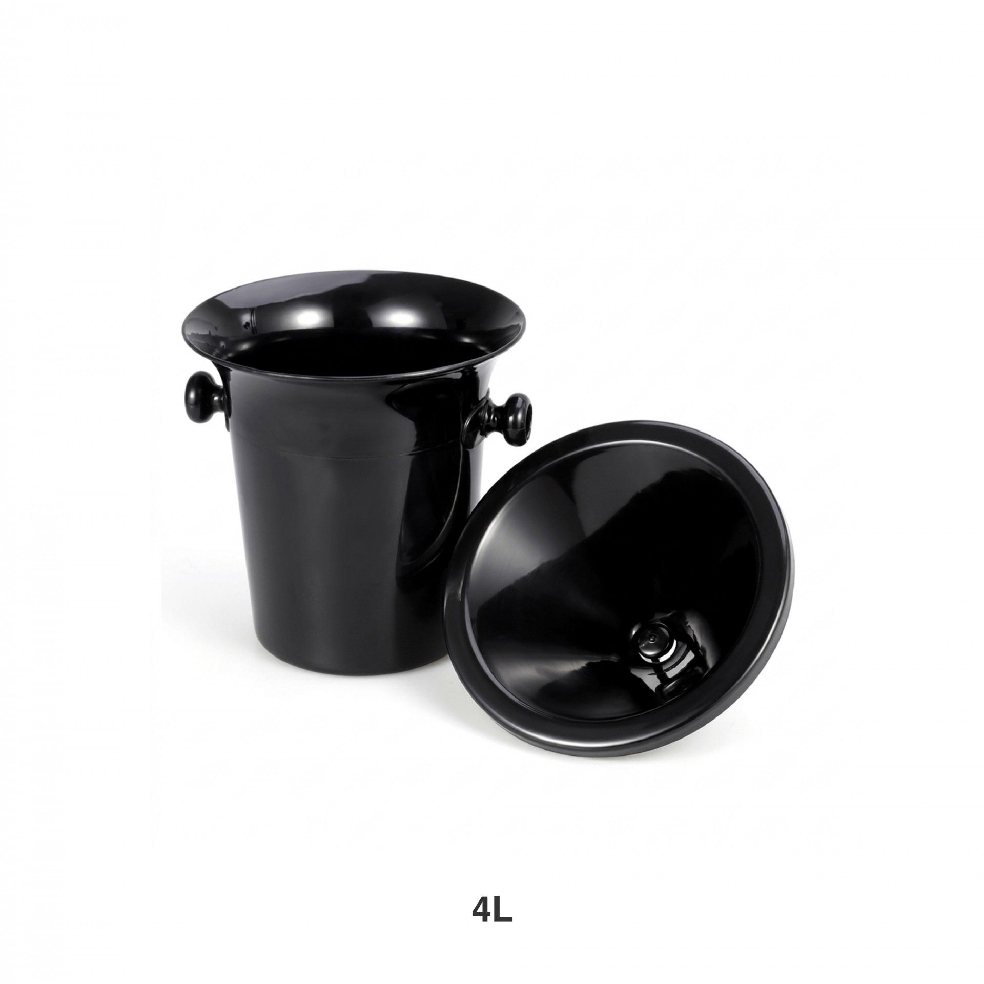 Cuspideira Pvc Preta 4l