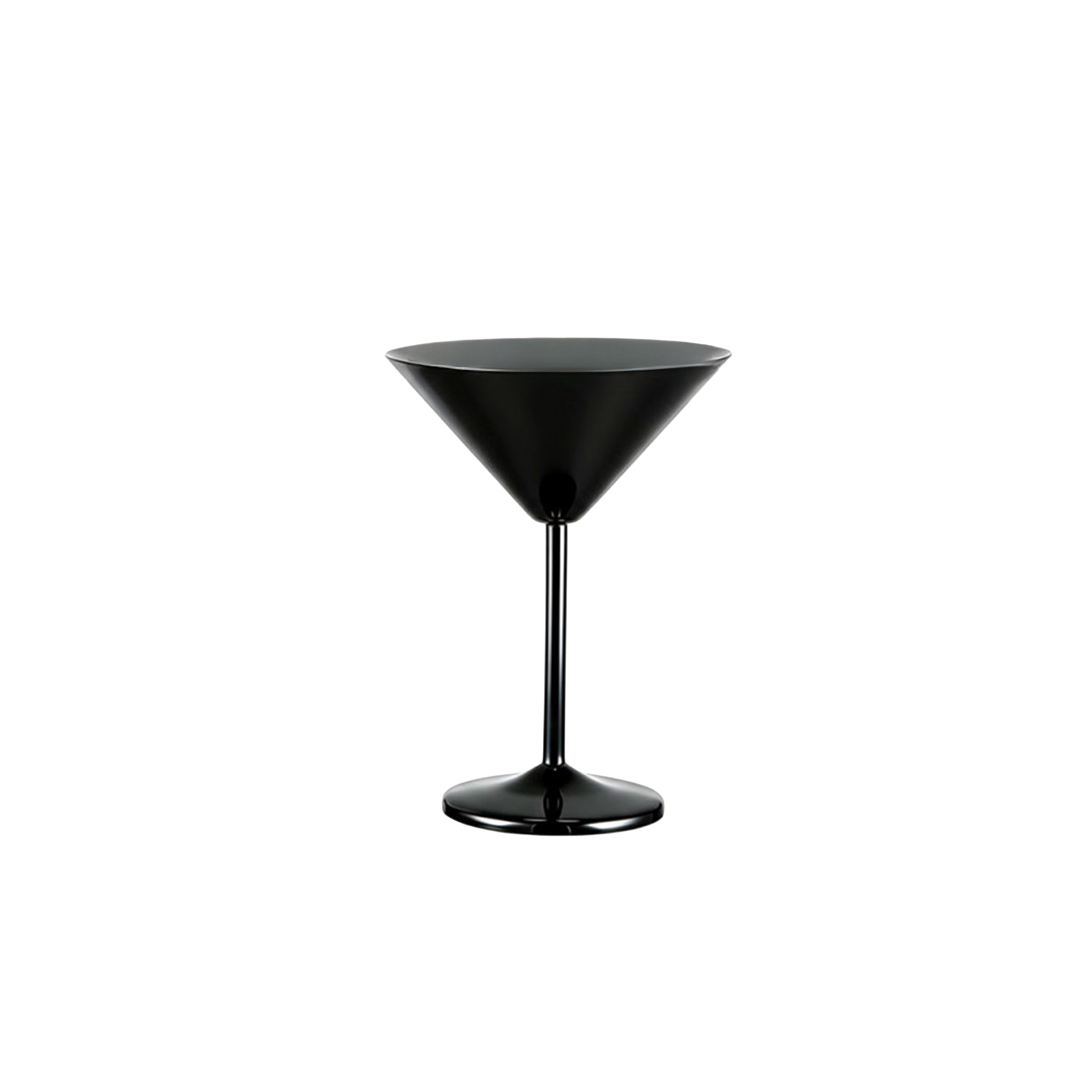 Copo Martini Inox Preto 200ml