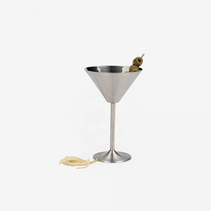 Copo Martini Inox Prata 200ml Copo Martini Inox Prata 200ml