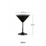Copo Martini Inox Preto 200ml Copo Martini Inox Preto 200ml