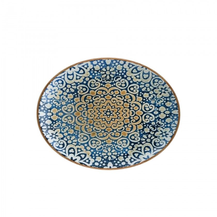 Bandeja Porcelana Alhambra Gourmet Oval Multicor Bandeja Porcelana Alhambra Gourmet Oval Multicor