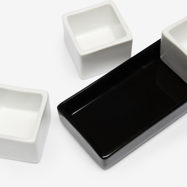Conjunto 3 taças para molhos com base 13X5X2cm