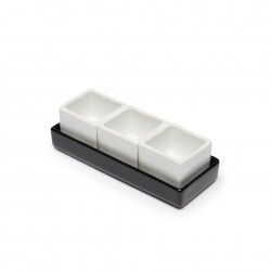Conjunto 3 taças para molhos com base 13X5X2cm Conjunto 3 taças para molhos com base 13X5X2cm