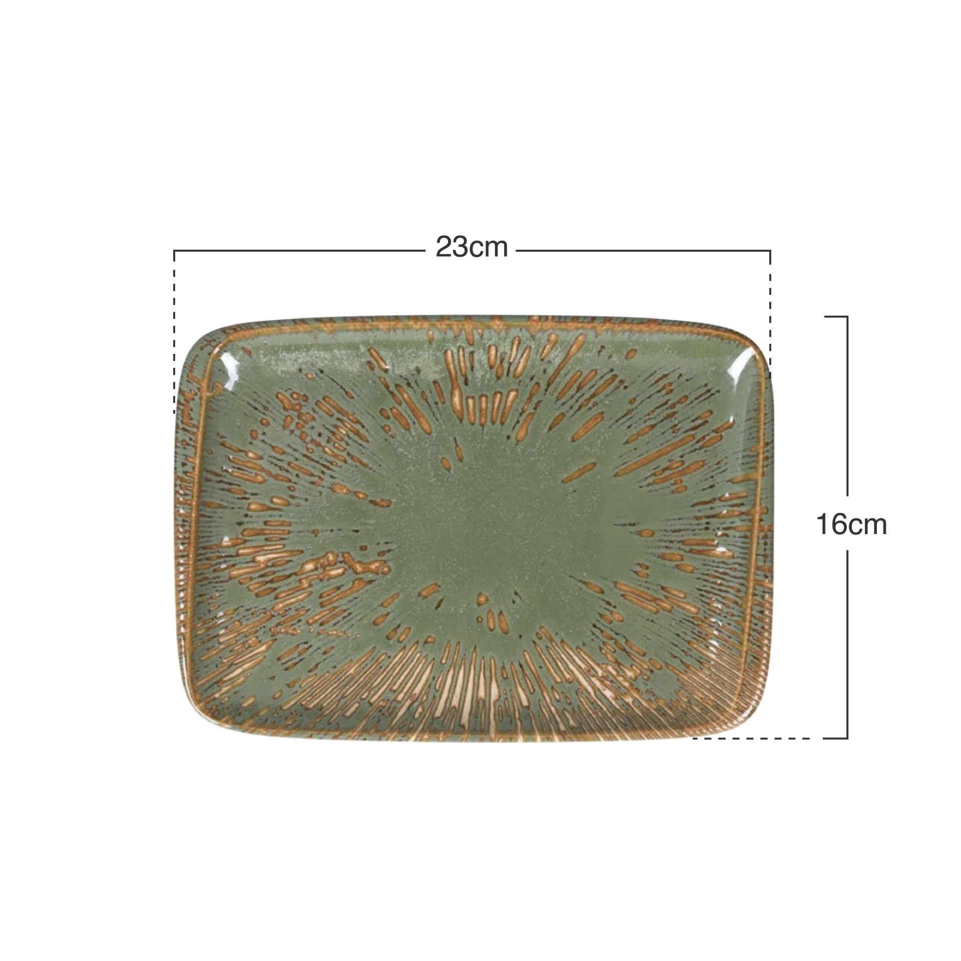 Bandeja Barroco II Retangular 23X16cm