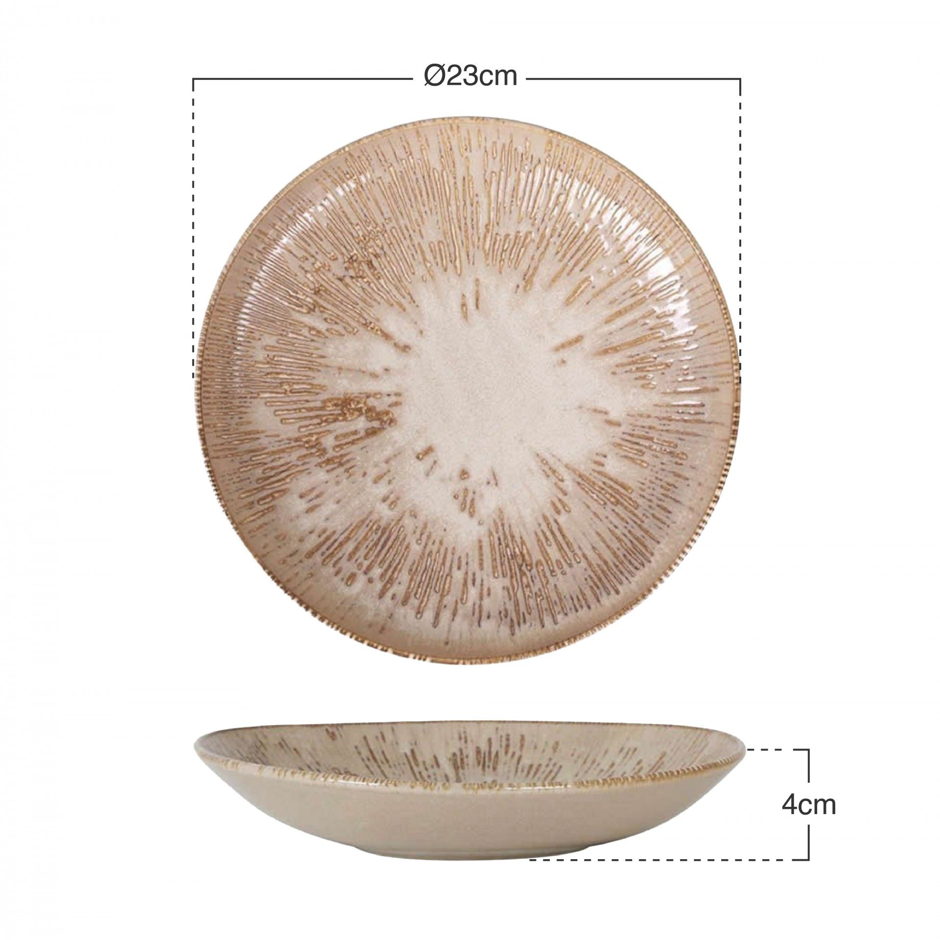 Prato Sopa Gourmet Barroco I Ø23X4cm