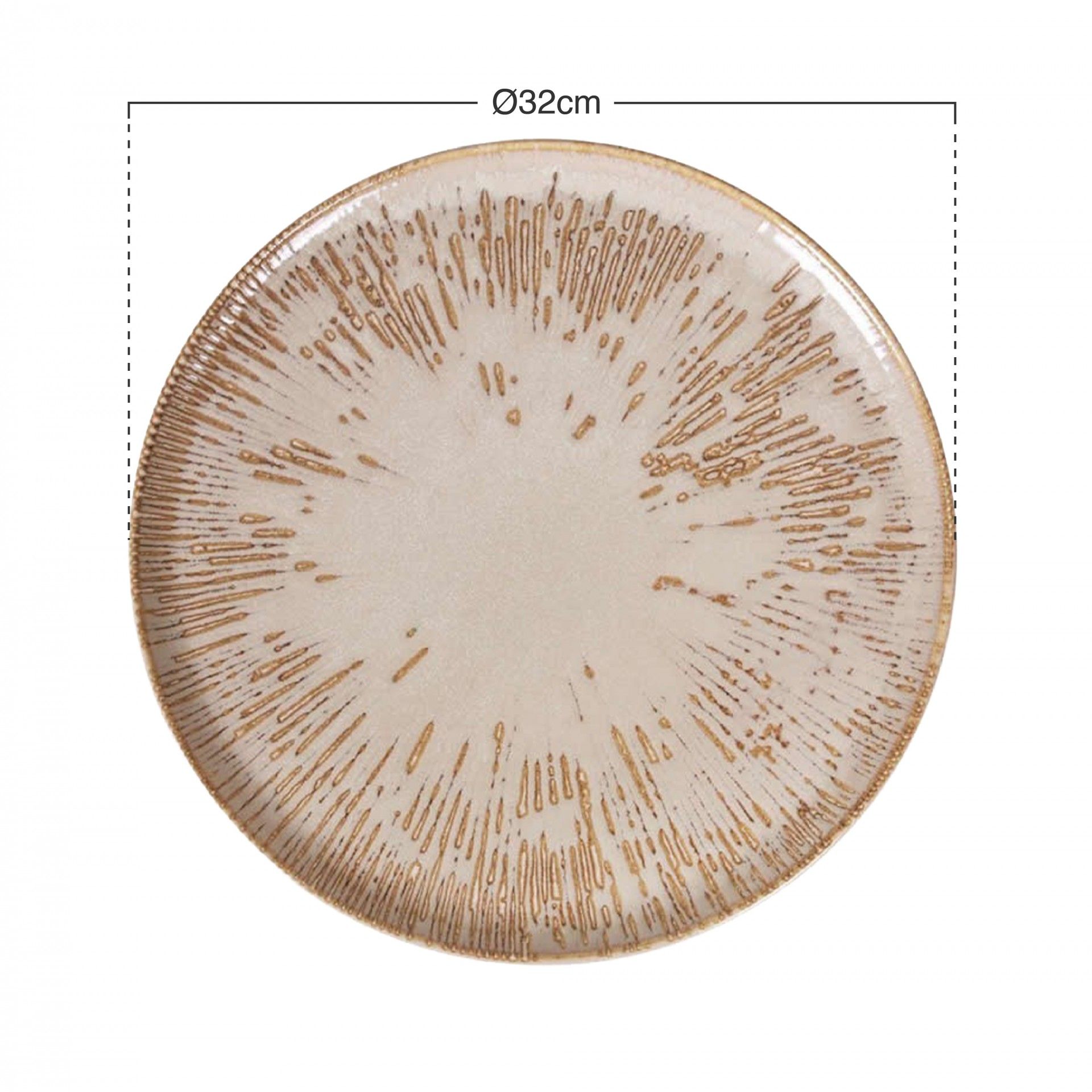 Prato Marcador Gourmet Barroco I Ø32X2cm