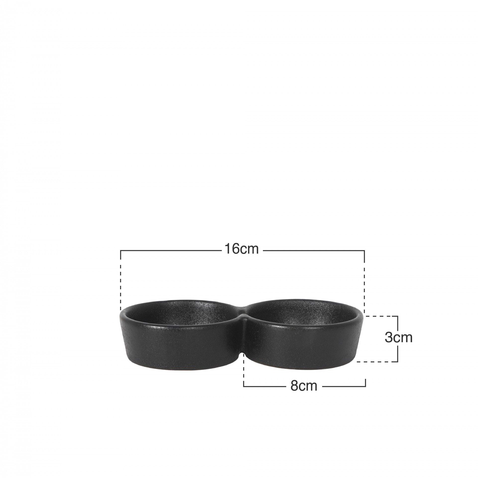 Tigela Dupla 16X8X3cm