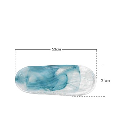 Bandeja Santorini Oval 53X21X2.5cm