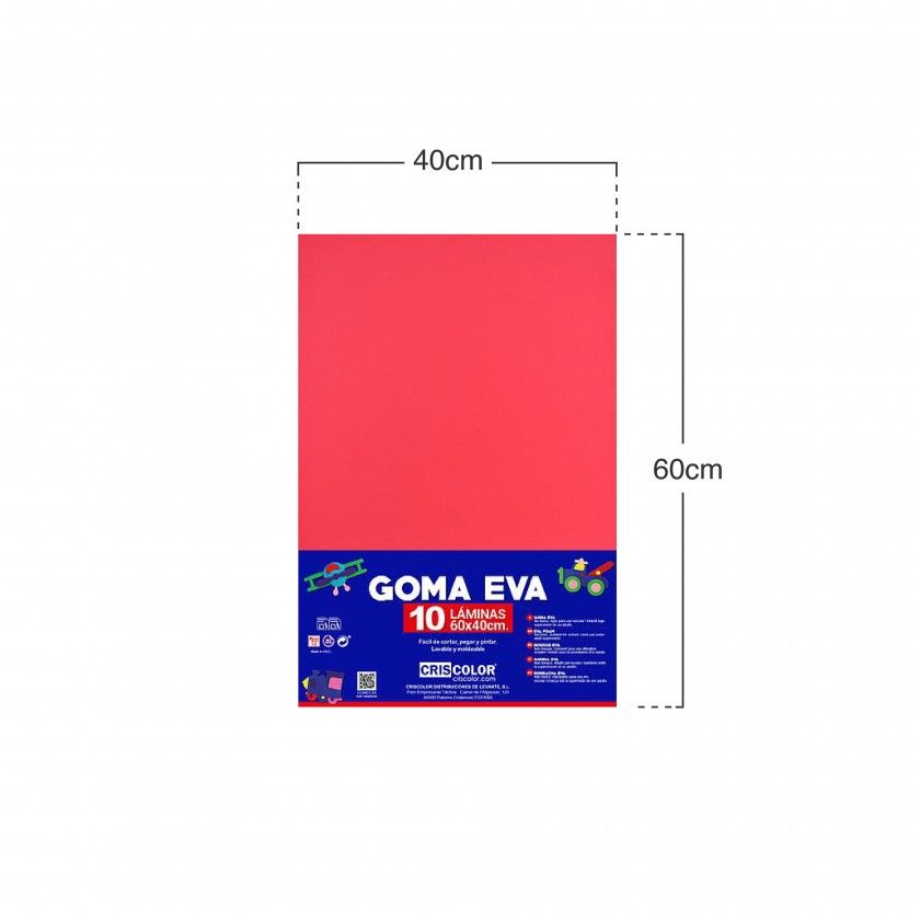 Folha Eva Vermelho 40X60cm