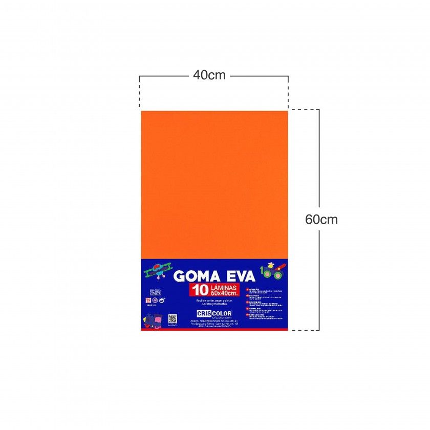 Folha Eva Laranja 40X60cm Folha Eva Laranja 40X60cm