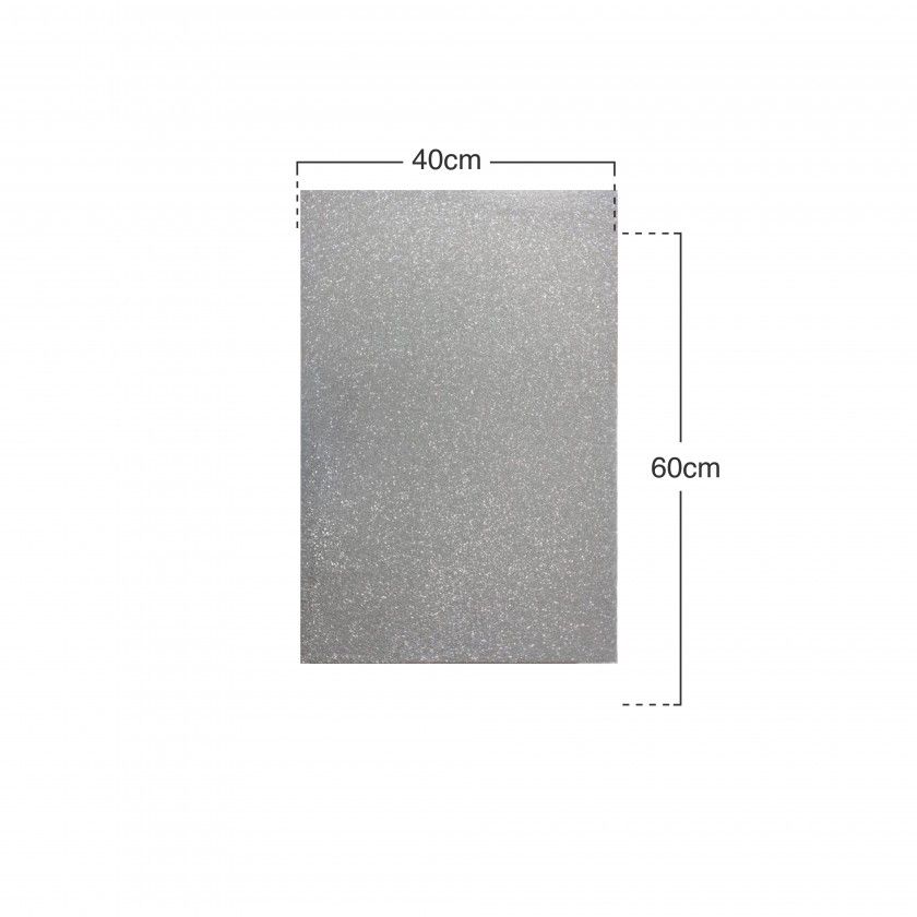 Folha Eva Purpurina Prata 40X60cm Folha Eva Purpurina Prata 40X60cm