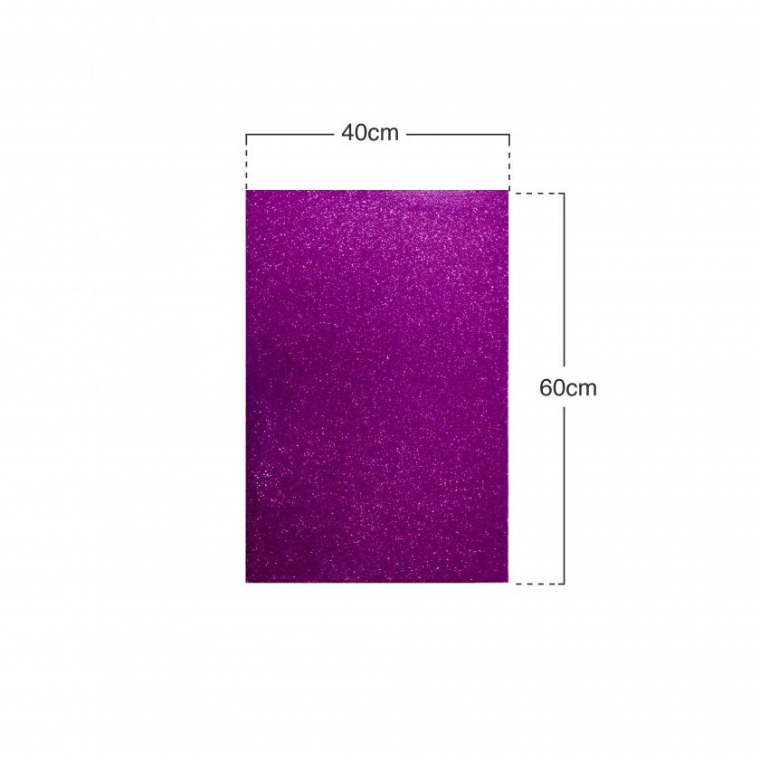 Folha Eva Purpurina Lilas 40X60cm Folha Eva Purpurina Lilas 40X60cm